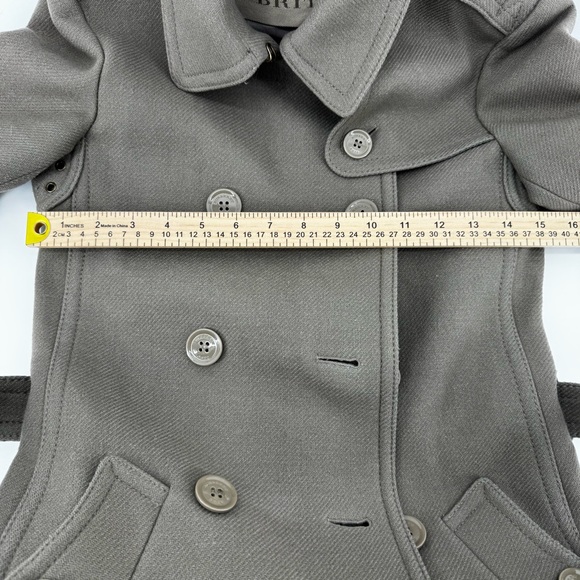 Burberry Double-Breasted wool cashmere Trench Coat with belt sz2 - Picture 16 of 16